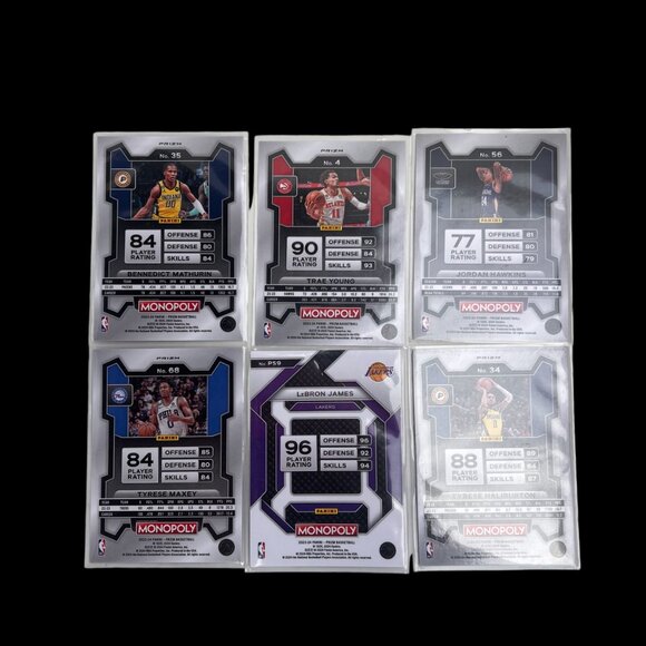 6 Monopoly Panini Prizm 2024 NBA Basketball Cards - Picture 2 of 8